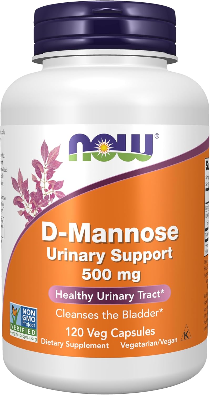 NOW Supplements D-Mannose urinary tract support label