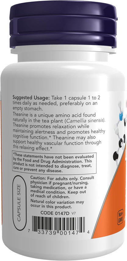 NOW relaxation support veg capsules bottle