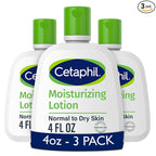 Cetaphil moisturizing face and body lotion 4 oz 3 pack