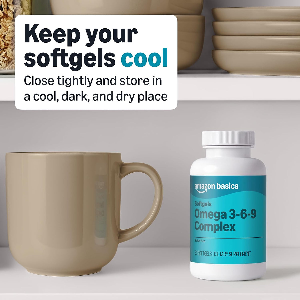 Amazon Basics 2 month supply omega supplement