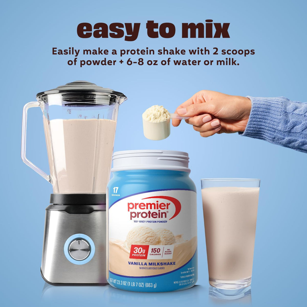 Premier Protein 100% whey vanilla powder