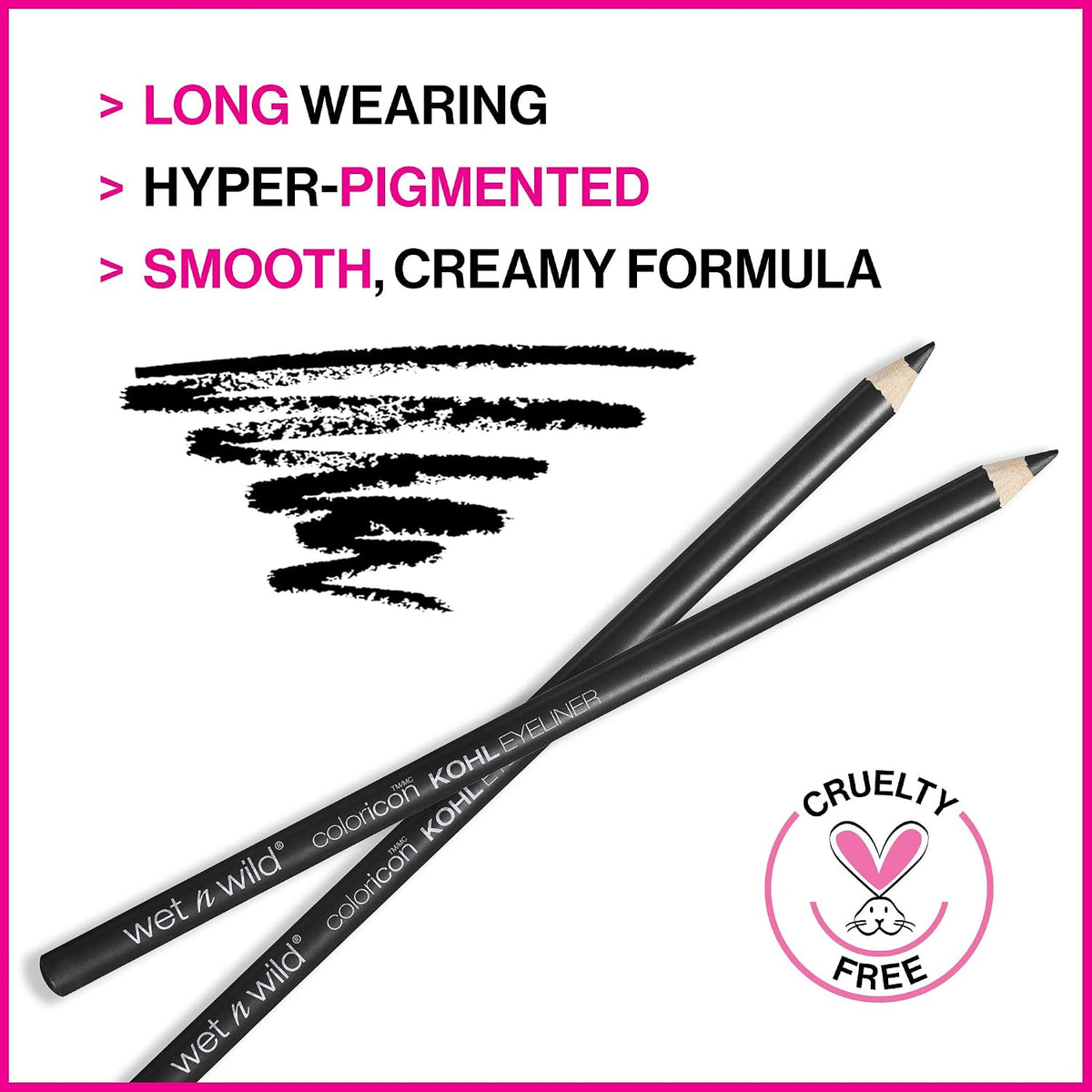 black hyper-pigmented eyeliner pencil makeup
