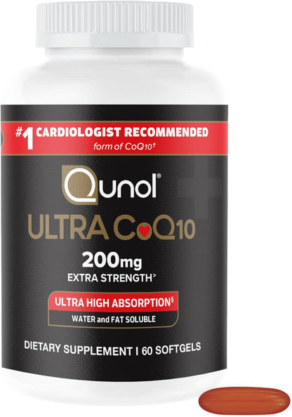 Qunol CoQ10 antioxidant supplement front label