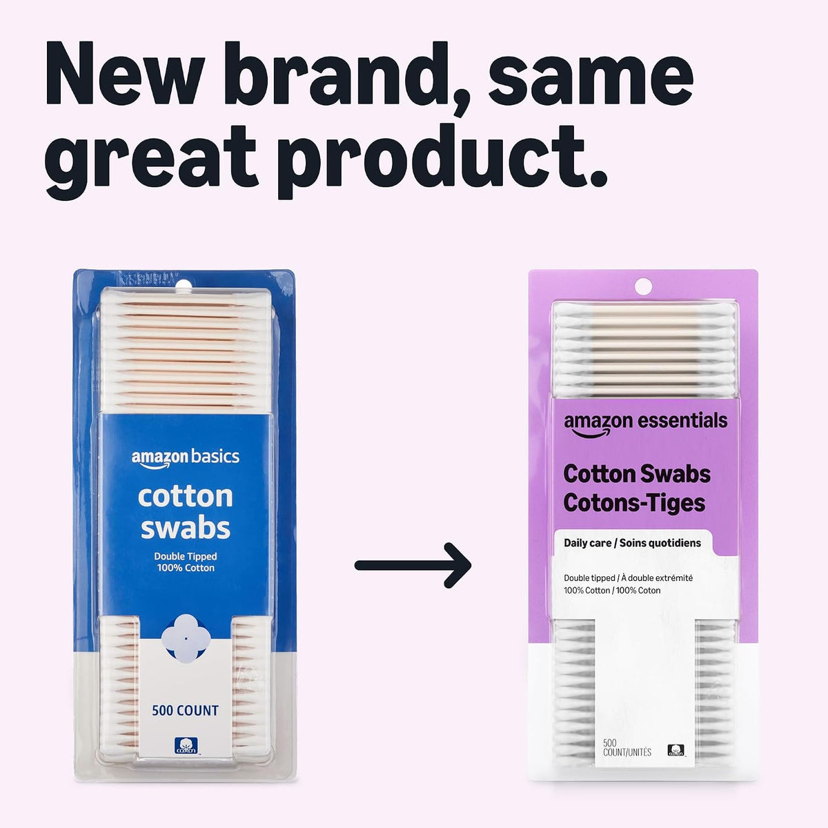 Soft cotton swabs for skincare and grooming