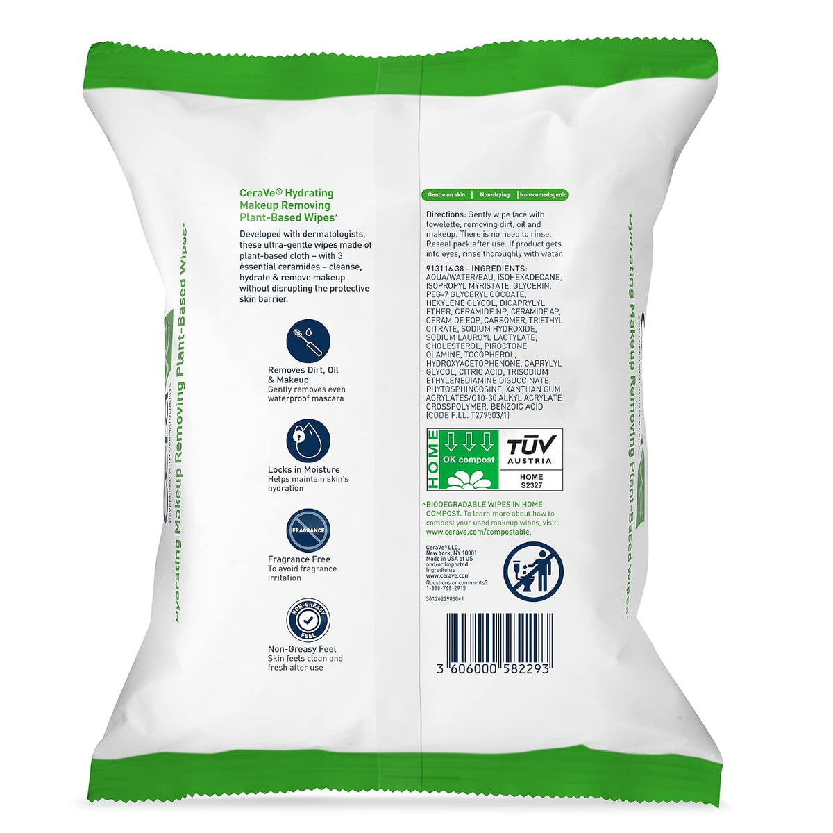 CeraVe makeup remover wipes for waterproof makeup