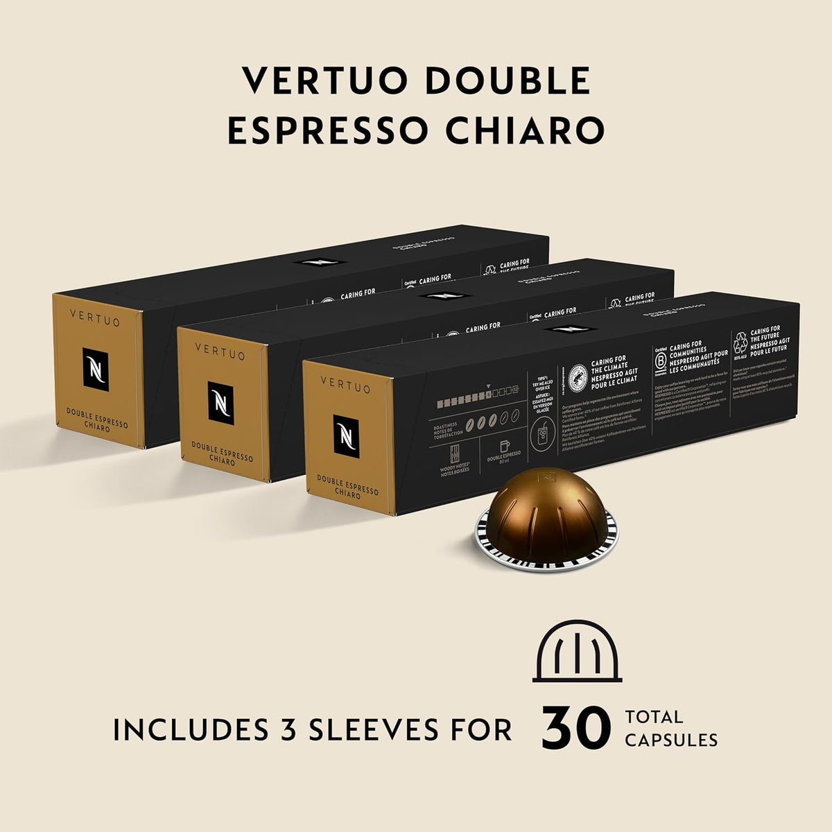 Nespresso Chiaro coffee pods for creamy latte drinks