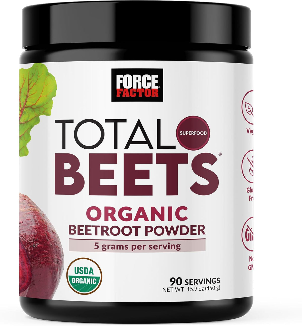 Non-GMO beet root powder superfood by Force Factor
