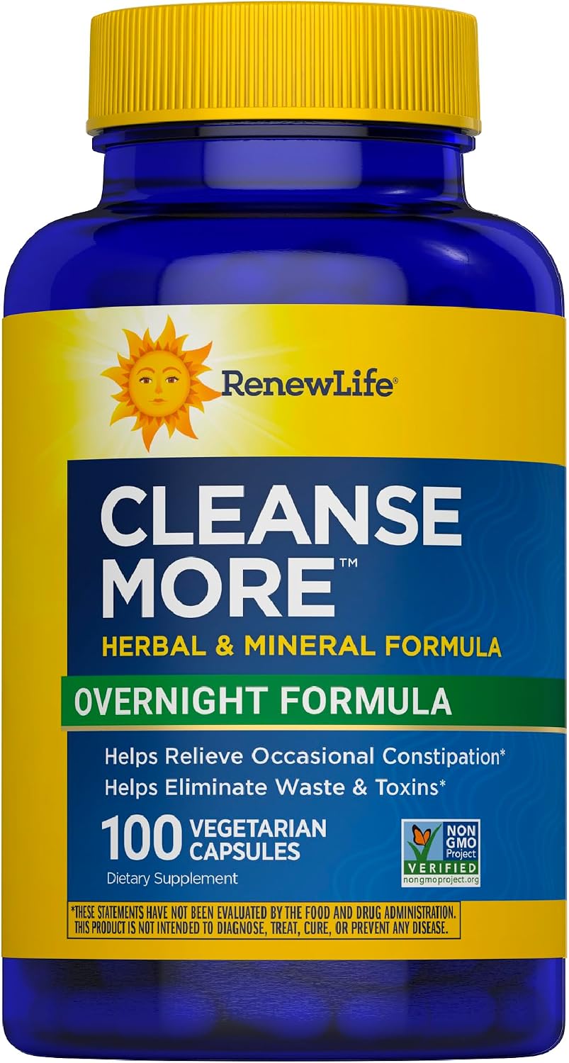 Renew Life Cleanse More digestive cleanse supplement front label