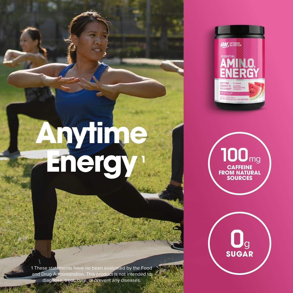 Optimum Nutrition amino acids and caffeine powder