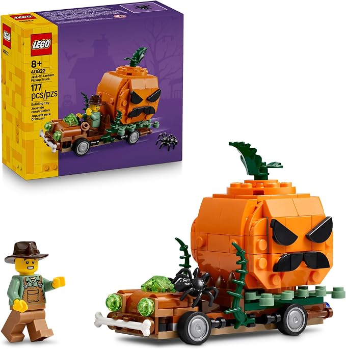 LEGO Jack-O'-Lantern Pickup Truck Halloween building set