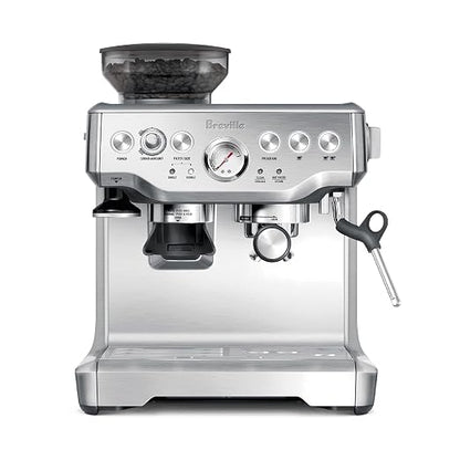 Breville BES870XL Barista Express espresso machine in brushed stainless steel