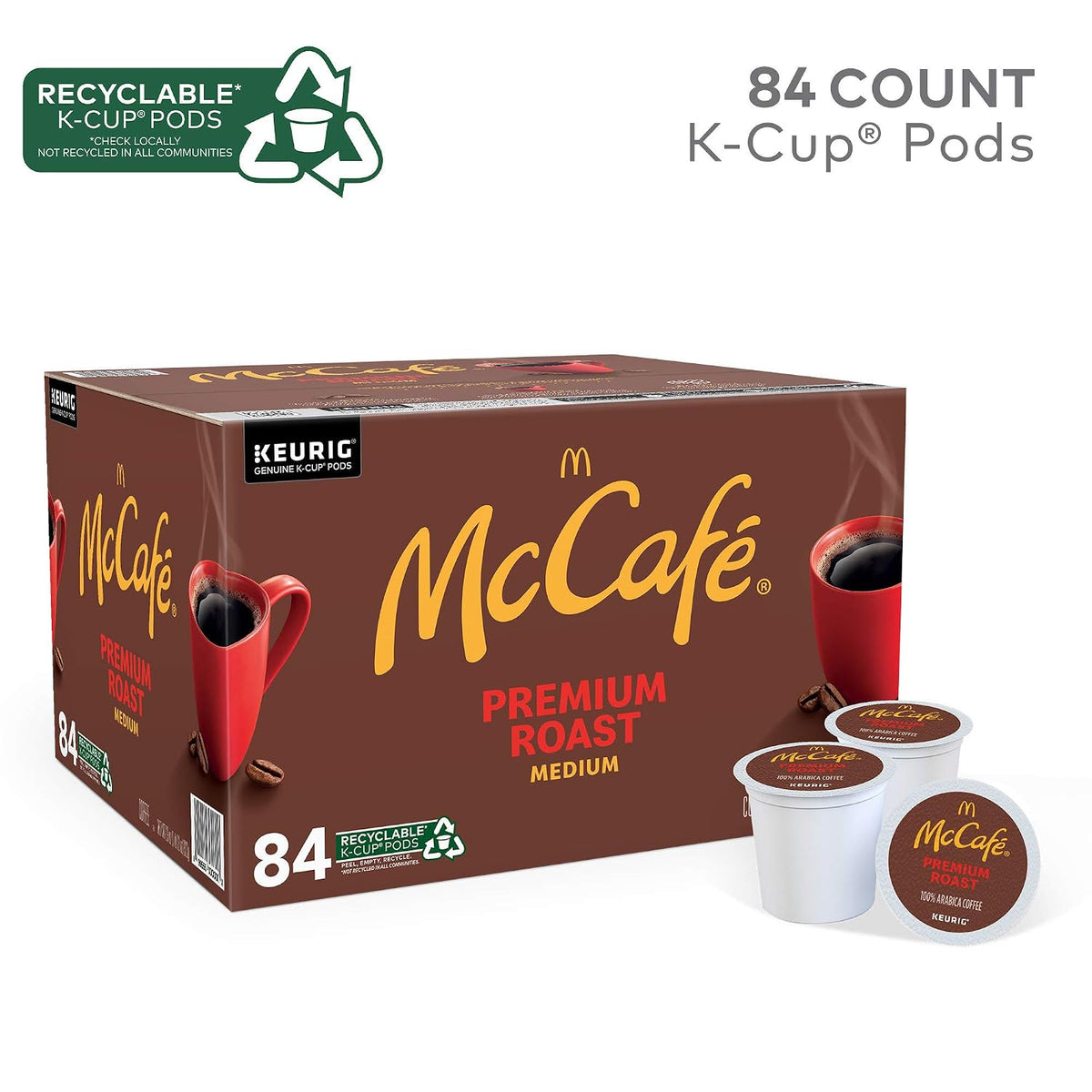 McCafe Premium Roast single serve coffee pods