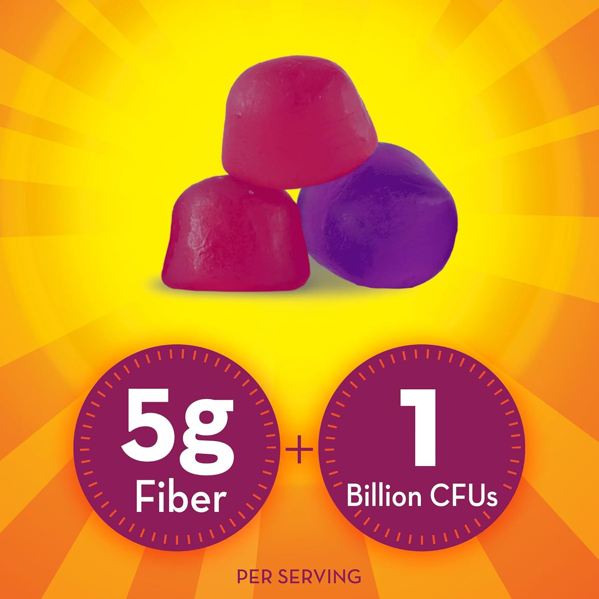 Metamucil gummies with 5g prebiotic plant based fiber