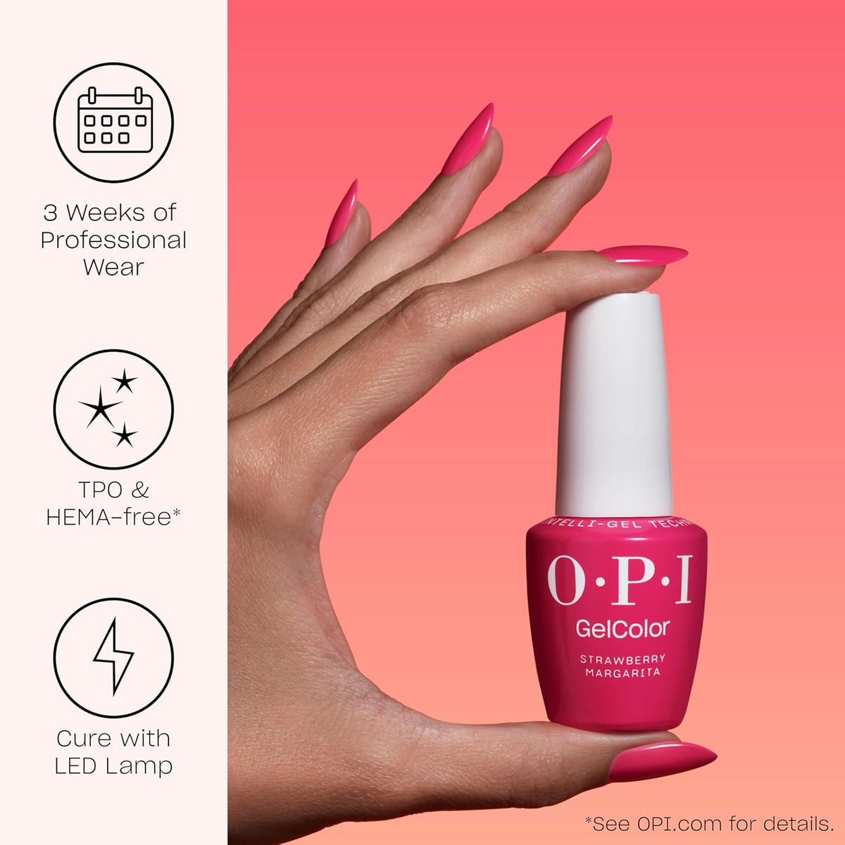 OPI gel polish beauty product close-up