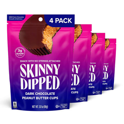 3.17 oz dark chocolate peanut butter cups snack