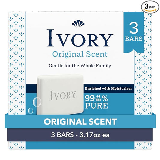 Ivory Original Scent bar soap three-pack