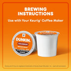 Dunkin' Colombian coffee pods, six boxes totaling 60 count
