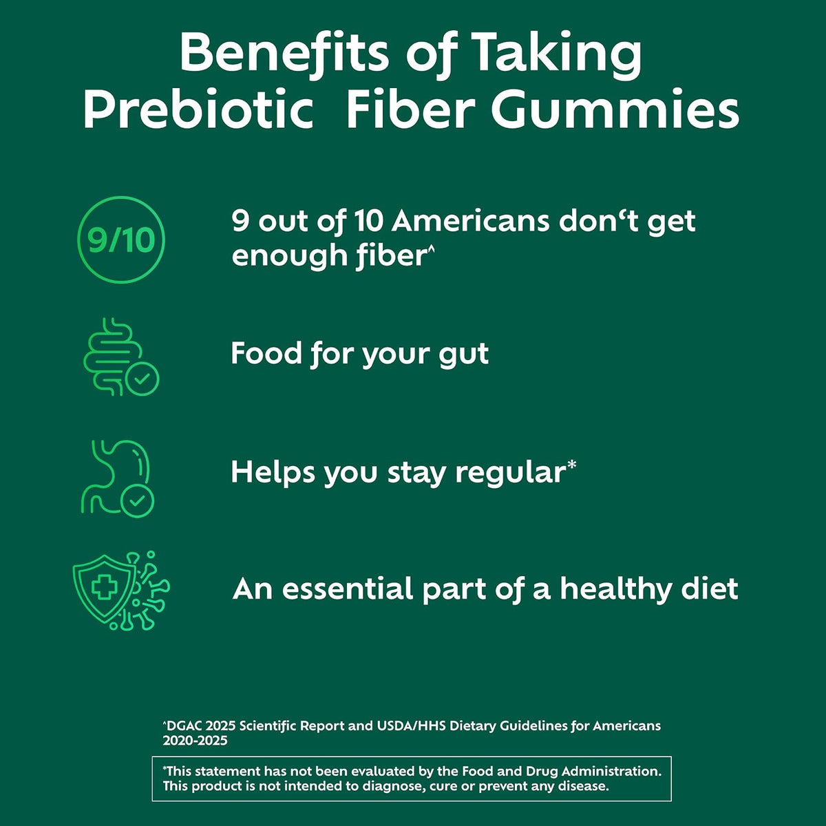 Benefiber prebiotic gummies for digestive support