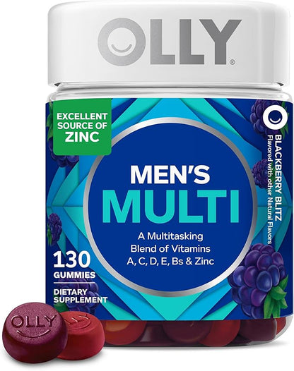OLLY Men's Multivitamin Gummy 130 count bottle