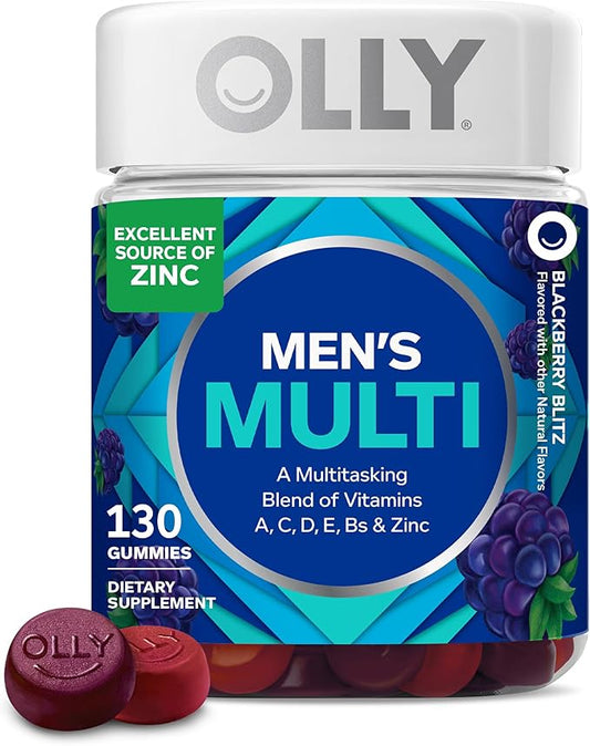 OLLY Men's Multivitamin Gummy 130 count bottle