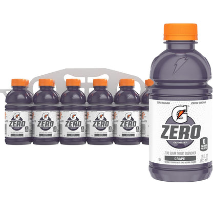 Gatorade Thirst Quencher Zero Sugar grape bottles