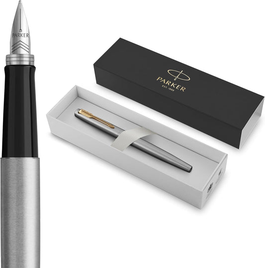 Parker Jotter medium nib fountain pen with blue ink