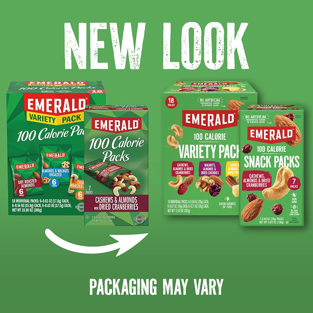 Emerald almonds walnuts and cashews variety packs