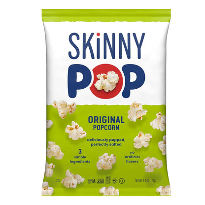 SkinnyPop popcorn bag original dairy free snack