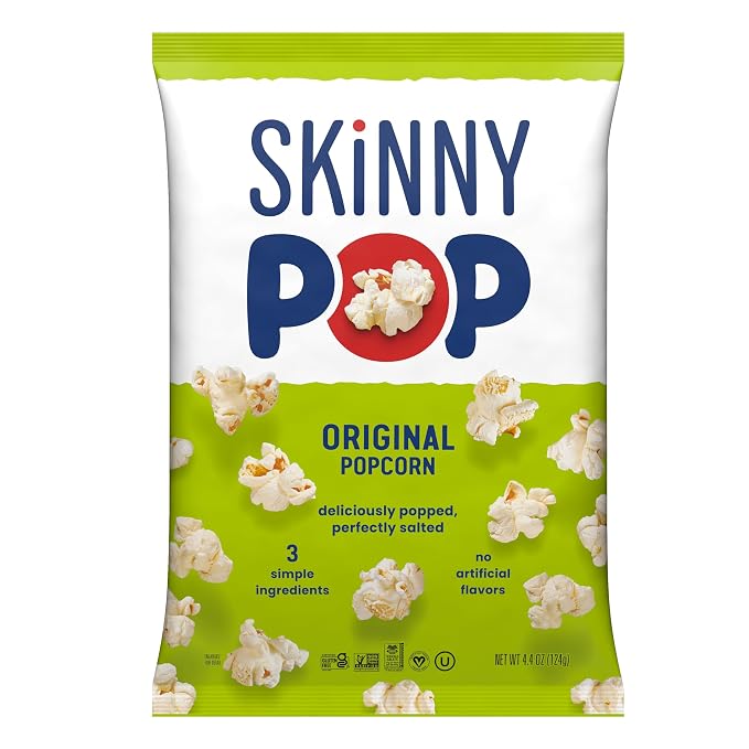 SkinnyPop Original gluten free popcorn 4.4 oz bag