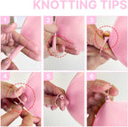 Baby pink balloon set for birthday decor