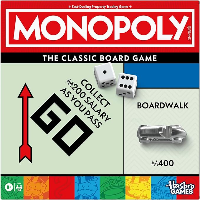 Hasbro Gaming Monopoly classic family board game