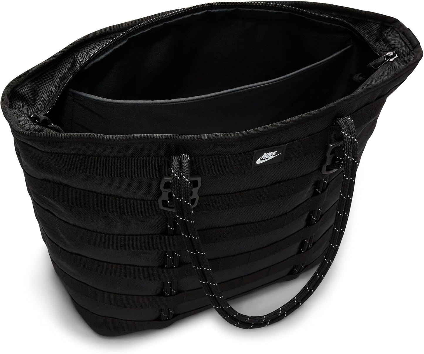 Durable Nike unisex tote bag side view