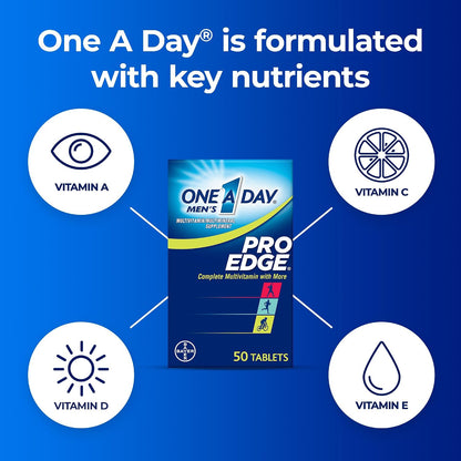 ONE A DAY Pro Edge supplement for adult men