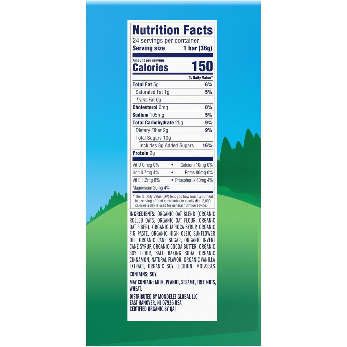Individually wrapped kids energy snack bars