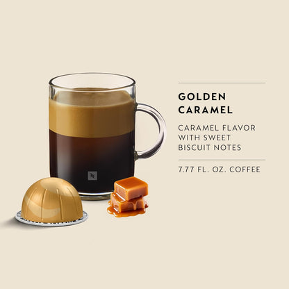 30-count Nespresso Vertuo Golden Caramel coffee pack