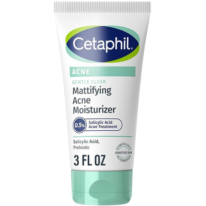 Cetaphil Gentle Clear Mattifying Acne Face Moisturizer 3 oz