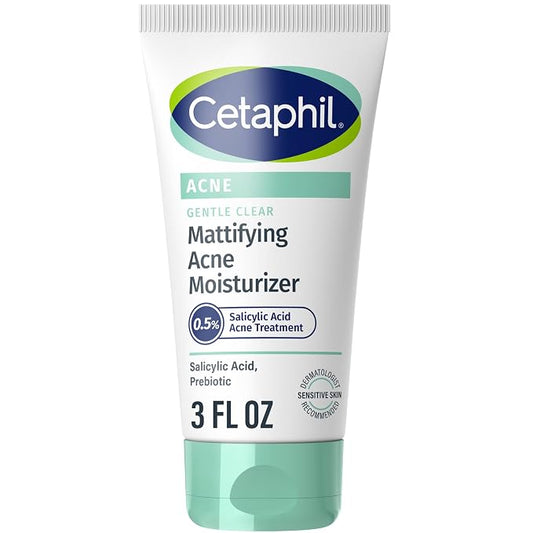 Cetaphil Gentle Clear Mattifying Acne Face Moisturizer 3 oz