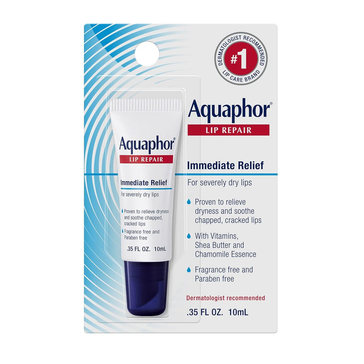 Aquaphor lip balm for dry chapped lips