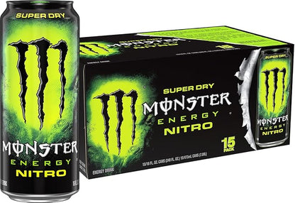 Monster Energy Nitro Super Dry 16 oz energy drink can