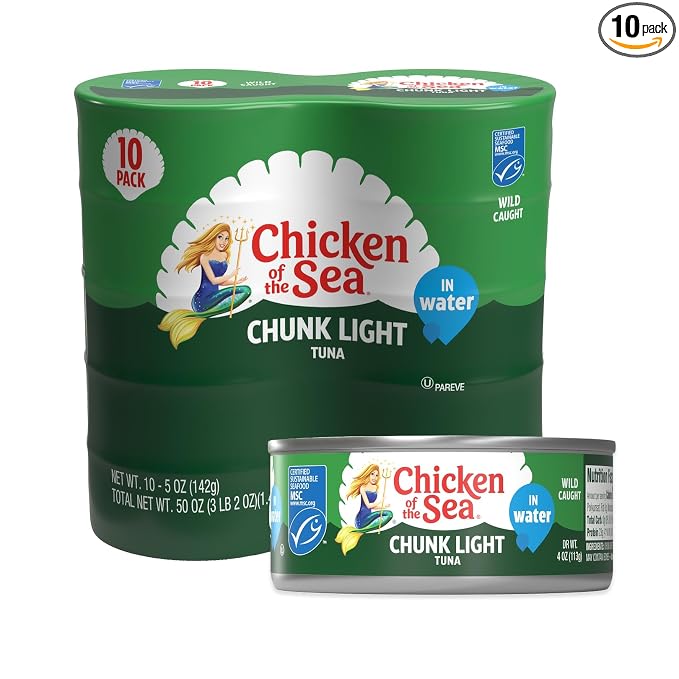 Chicken of the Sea chunk light tuna 10 count pack