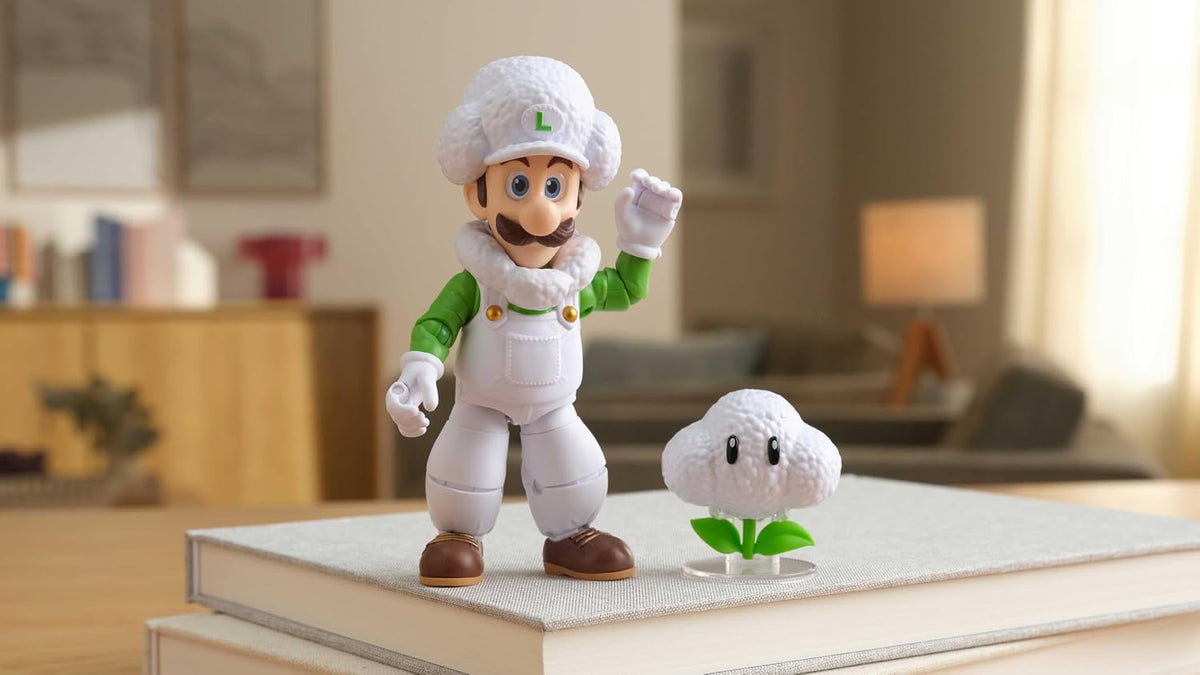 Cloud Luigi toy figure in window box packaging