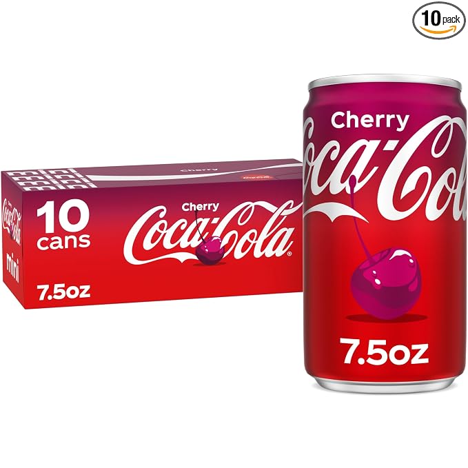 Coca-Cola Cherry Soda mini cans 10 pack fridge pack