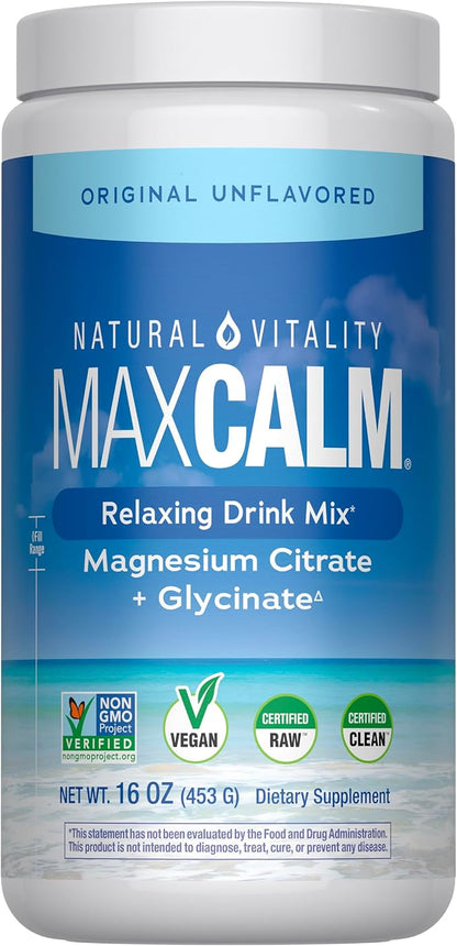 Natural Vitality CALM magnesium supplement drink mix 16 oz