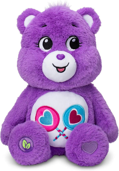 Purple Care Bears Share Bear stuffed animal for ages 4 and up