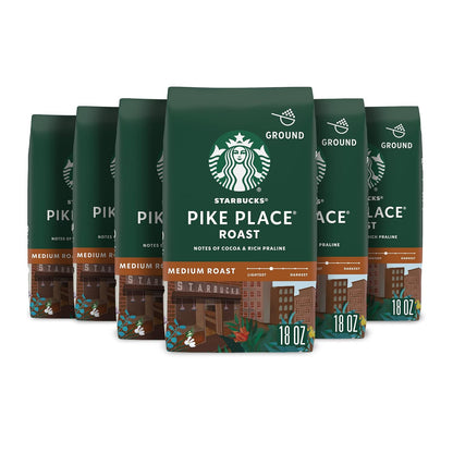 Starbucks Pike Place medium roast ground coffee