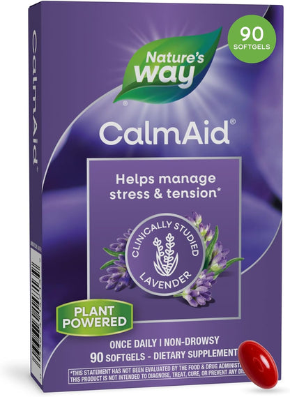 CalmAid lavender oil softgels for calm support