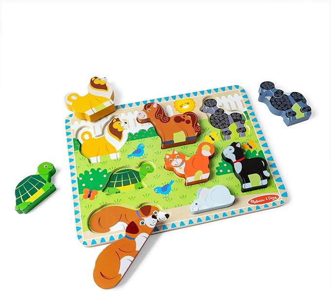 Melissa & Doug animal puzzle with matching pictures
