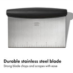 OXO kitchen scraper for pastry dough prep