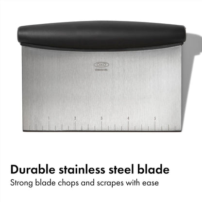 OXO kitchen scraper for pastry dough prep