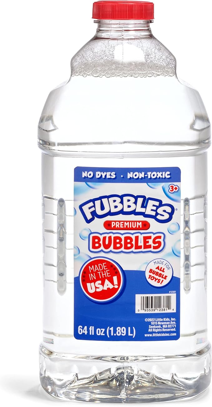Little Kids Fubbles non-toxic bubble solution refill